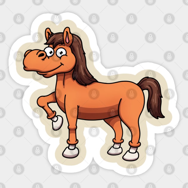 Cute Horse Sticker by TheMaskedTooner